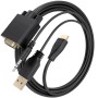 Comprar Cable Conversor Aisens A115-1007 SVGA Macho - USB Macho - Jack Macho/ HDMI Macho/ 1m/ Negro - Ganga Electrónica