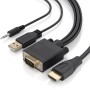 Comprar Cable Conversor Aisens A122-1015 SVGA Macho - USB Macho - Jack Macho/ HDMI Macho/ 2m/ Negro - Ganga Electrónica