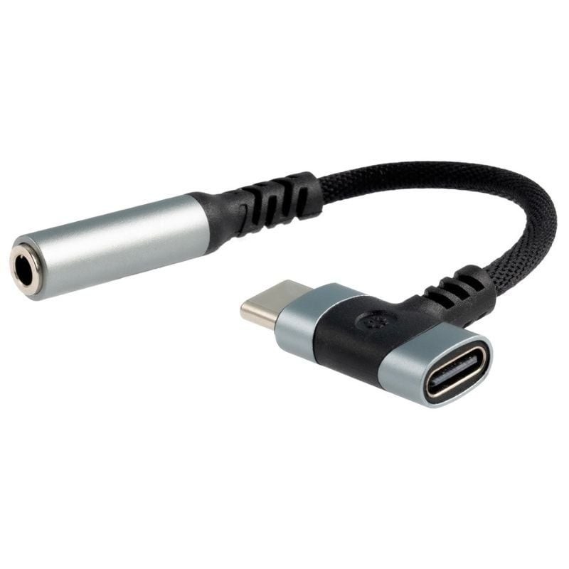 Comprar Cable Conversor Audio Nanocable 10.24.1207/ USB Tipo-C Macho - Jack 3.5/ USB Tipo-C Hembra/ 10cm/ Negro - Ganga Electrón