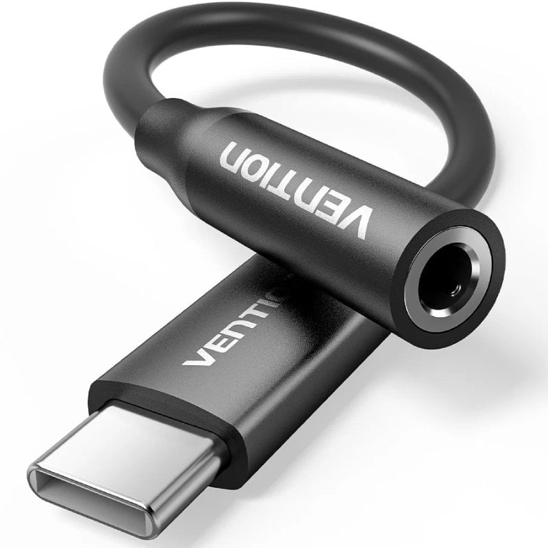 Comprar Adaptador Audio Vention BIIBA/ Jack 3.5 Hembra - USB Tipo-C Macho/ 10cm/ Negro - Ganga Electrónica