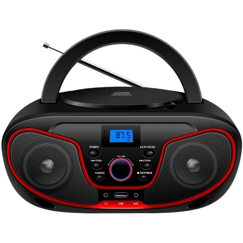 Comprar Radio CD Daewoo DW3013/ 4W/ a Pilas/ Rojo - Ganga Electrónica