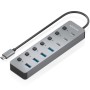 Comprar Hub USB Tipo-C 3.2 Aisens ASUC-8P044-GR/ 4xUSB/ 3xUSB Tipo-C/ 1xUSB Tipo-C PD/ Gris - Ganga Electrónica