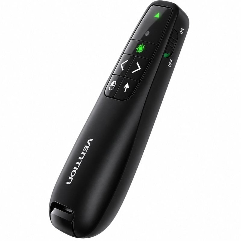 Comprar Presentador Inalámbrico Vention KQPB0-GL/ 2.4GHz/ Negro - Ganga Electrónica