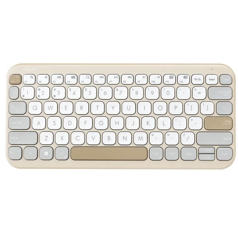 Comprar Teclado Inalámbrico ASUS Marshmallow KW100/ Beige - Ganga Electrónica