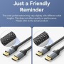 Comprar Cable DisplayPort 2.1 16K Vention HGBHI/ DisplayPort Macho - DisplayPort Macho/ 3m/ Gris - Ganga Electrónica