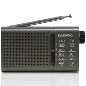 Comprar Radio Portátil Daewoo DW1035/ a Pilas/ Gris Oscuro - Ganga Electrónica