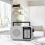 Comprar Radio Portátil Daewoo DW1125/ a Pilas/ Gris Metalizado - Ganga Electrónica