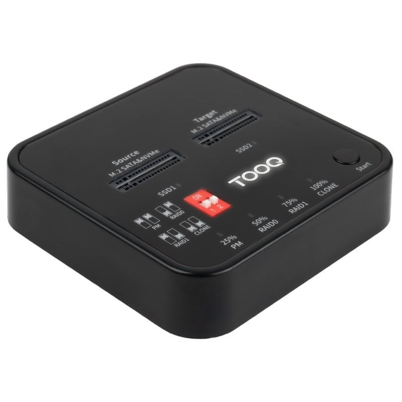 Comprar Docking Station para SSD M2 SATA/NVMe TOOQ TQDS-201B - Ganga Electrónica