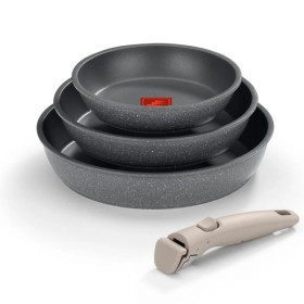 Comprar Pack 3 Sartenes + Mango extraíble Monix One Click Pietra M831303/ Ø20cm/ Ø24cm/ Ø26cm/ Aluminio forjado/ Apta para Induc