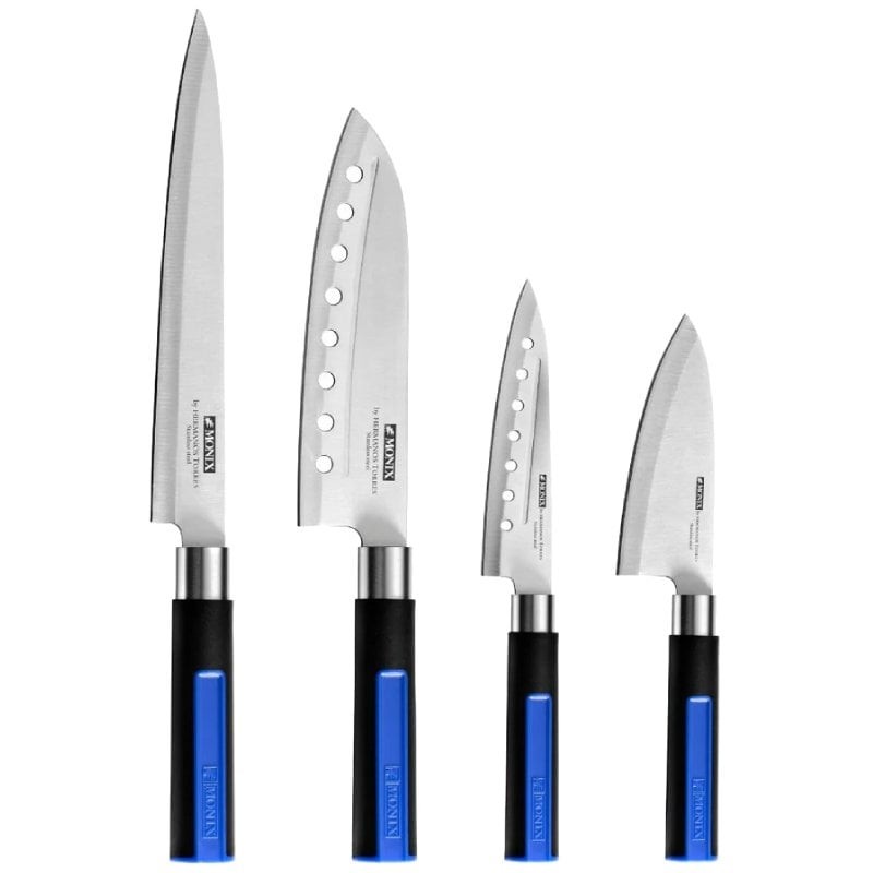 Comprar Pack 6 Piezas Monix Solid+ M355003/ 4 Cuchillos Santoku/ 1 Tijeras Solid Pro/ 1 Tacoma Organizadora - Ganga Electrónica