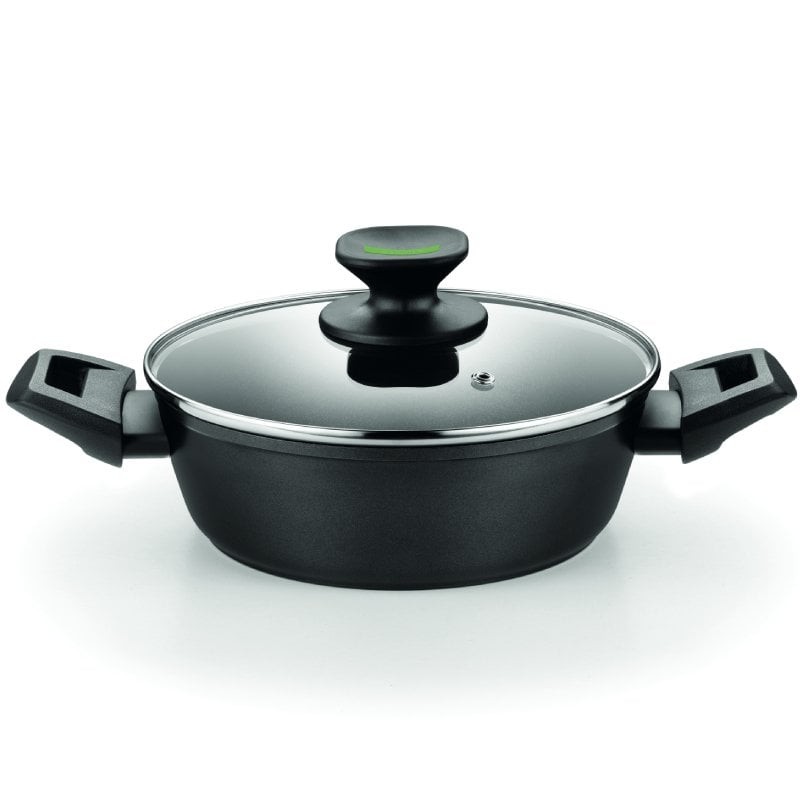 Comprar Cacerola Baja Monix Green M480528/ Ø28cm/ Aluminio forjado/ Apta para Inducción - Ganga Electrónica