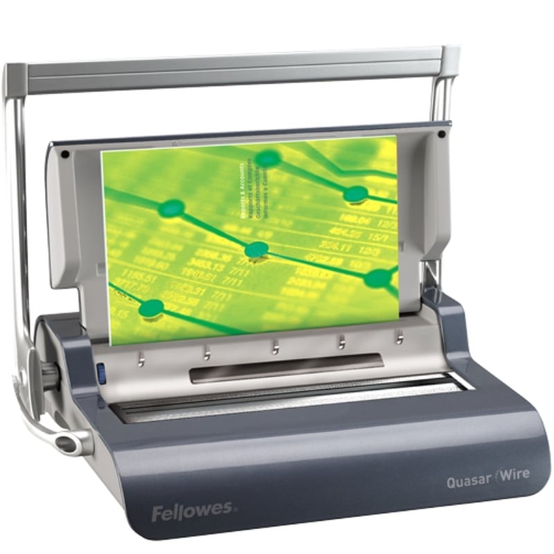 Comprar Encuadernadora de Canutillo Fellowes Quasar Wire/ Plata - Ganga Electrónica