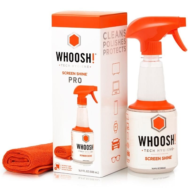 Comprar Kit Limpiador de Pantallas Whoosh WSH005/ Spray 500ml + Paño Microfibra - Ganga Electrónica