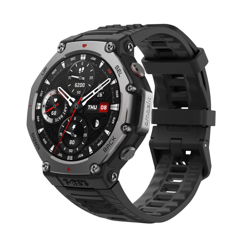 Comprar Amazfit T-Rex 3 3,81 cm (1.5") AMOLED 48.5 mm Digital 480 x 480 Pixeles Pantalla táctil Negro Wifi GPS (satélite) - Gang