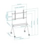 Comprar Soporte de Suelo con Ruedas TOOQ FS20205M-B para TV de 50-86'/ hasta 120kg - Ganga Electrónica
