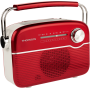 Comprar Thomson Retro FM Radio With BT Speaker SOLAR-POWERED OR USB-C Charging Red/white RTS450BTR - Ganga Electrónica