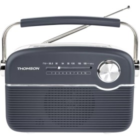 Comprar Thomson Retro FM Radio With BT Speaker SOLAR-POWERED OR USB-C Charging Grey/white RTS450BTG - Ganga Electrónica