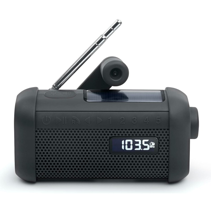 Comprar MUSE MH-08MB Negro - Radio portátil solar - Ganga Electrónica