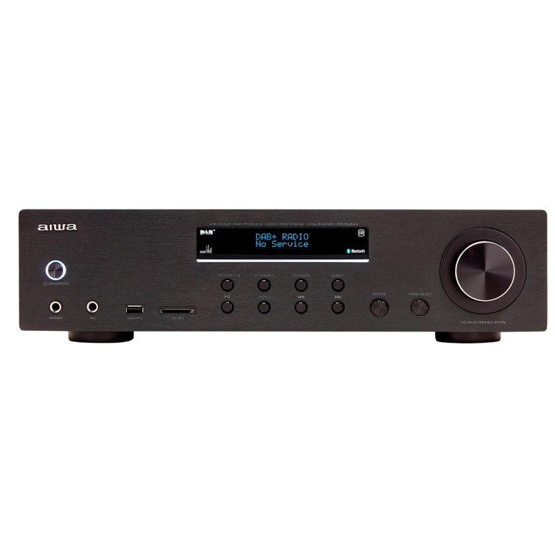 Comprar AIWA AMR-200DAB Negro - Amplificador estéreo de alta potencia 200W - Ganga Electrónica