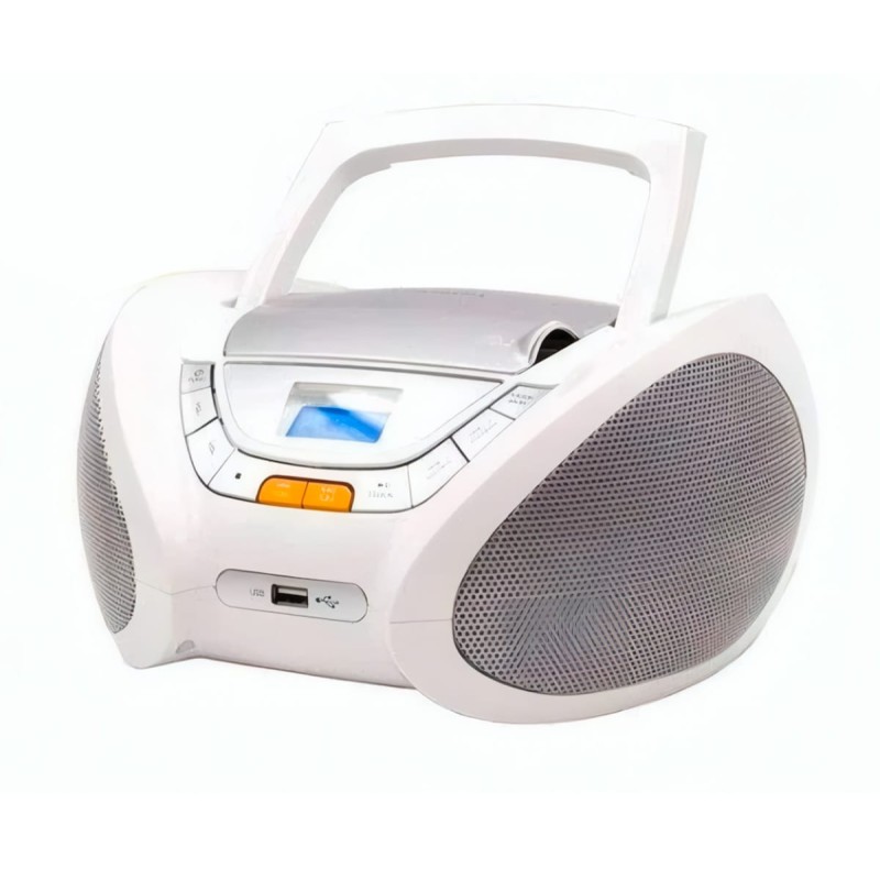 Comprar Lauson CP743 Blanco - Reproductor radio CD con altavoces incorporados - Ganga Electrónica