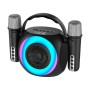 Comprar COOL Altavoz Bluetooth Universal Música 6W Mini Karaoke Party + 2 Microfonos Negro - Ganga Electrónica
