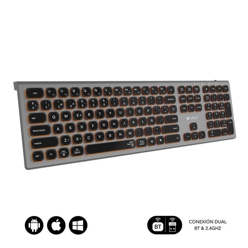 Comprar Teclado Inalámbrico Subblim Master/ Gris y Negro - Ganga Electrónica