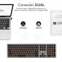 Comprar Teclado Inalámbrico Subblim Master/ Gris y Negro - Ganga Electrónica