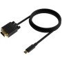 Comprar Cable Conversor Aisens A109-0693/ USB Tipo-C Macho - VGA Macho/ Hasta 27W/ 1250Mbps/ 1.8m/ Negro - Ganga Electrónica