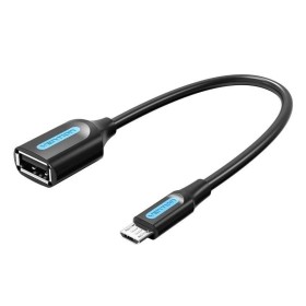 Comprar Cable USB 2.0 Vention CCUBB/ MicroUSB Macho - USB Hembra/ 480Mbps/ 15cm/ Negro - Ganga Electrónica