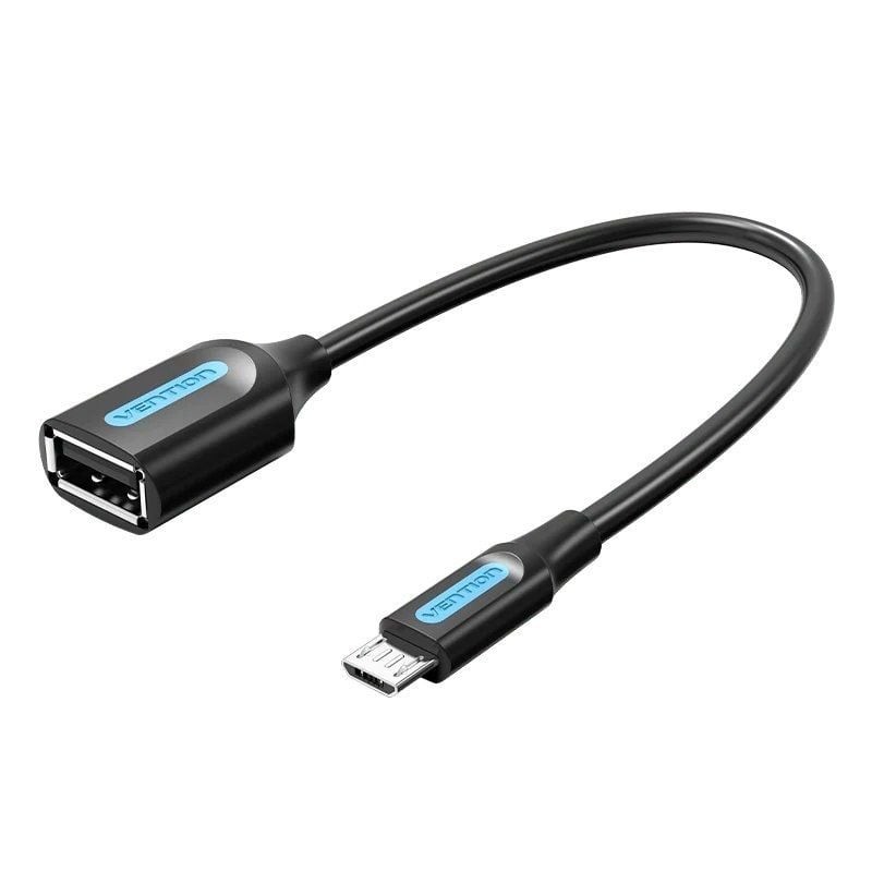 Comprar Cable USB 2.0 Vention CCUBB/ MicroUSB Macho - USB Hembra/ 480Mbps/ 15cm/ Negro - Ganga Electrónica