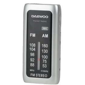 Comprar Radio Portátil Daewoo DW1129/ a Pilas/ Plata - Ganga Electrónica