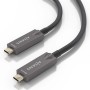 Comprar Cable USB 3.1 Tipo-C Aisens AOC A157-0883/ USB Tipo-C Macho - USB Tipo-C Macho/ Hasta 60W/ 10Gbps/ 15m/ Negro - Ganga El