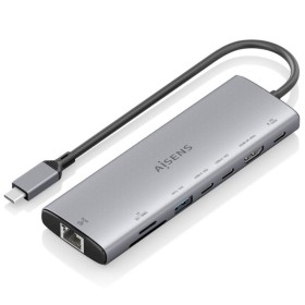 Comprar Docking USB Tipo-C Aisens ASUC-8P033-GR/ 1xHDMI 4K/ 1xUSB/ 2xUSB Tipo-C/ 1xRJ45/ 1xLector Tarjetas/ 1xUSB Tipo-C PD/ Gri