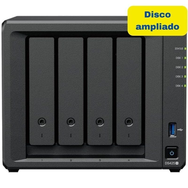 Comprar NAS Synology Diskstation DS425+/ 4 Bahías 3.5'- 2.5'/ 2GB DDR4/ 8TB/ Formato Torre - Ganga Electrónica