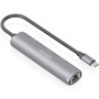 Comprar Hub USB Tipo-C Aisens ASUC-4P040-GR/ 2xUSB Tipo-C/ 1xUSB/ 1xRJ45/ Gris - Ganga Electrónica