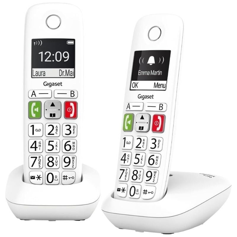Comprar Teléfono Inalámbrico Gigaset E290/ Pack DUO/ Blanco - Ganga Electrónica