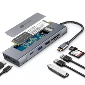 Comprar Docking/Caja Externa USB Tipo-C Leotec LEDS07/ Ranura SSD M.2/ 2xUSB/ 1xUSB Tipo-C/ 1xHDMI 4K/ 1xLector Tarjetas SD y - 