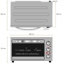 Comprar Horno de Sobremesa Grunkel HR-28SILVER/ 1600W/ Capacidad 28L/ Plata - Ganga Electrónica
