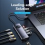 Comprar Docking USB Tipo-C Vention TQWHB/ 2xHDMI 4K/ 1xDisplayPort/ 3xUSB/ 1xUSB Tipo-C PD/ 1xRJ45/ 1xLector Tarjetas/ Gris - Ga