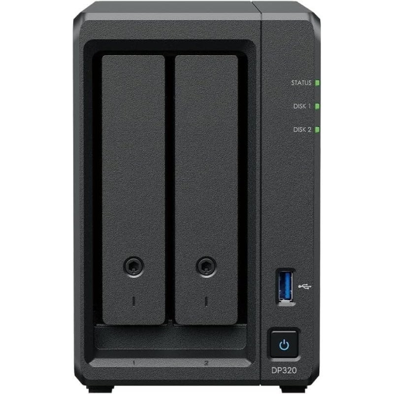 Comprar NAS Synology ActiveProtect DP320/ 2 Bahías 3.5'- 2.5'/ 8GB DDR4/ 16TB/ Formato Torre - Ganga Electrónica