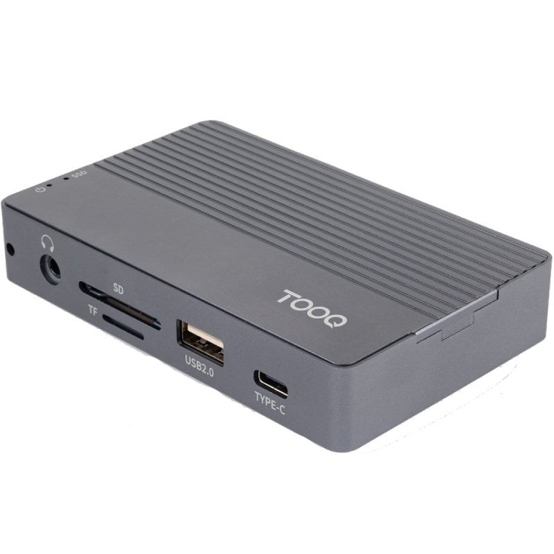 Comprar Docking/Caja Externa USB Tipo-C TOOQ TQE-2242G/ Ranura SSD M.2/ 1xHDMI/ 1xRJ45/ 1xUSB/ 1xUSB Tipo-C/ 1xLector Tarjetas/ 