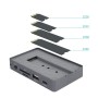 Comprar Docking/Caja Externa USB Tipo-C TOOQ TQE-2242G/ Ranura SSD M.2/ 1xHDMI/ 1xRJ45/ 1xUSB/ 1xUSB Tipo-C/ 1xLector Tarjetas/ 