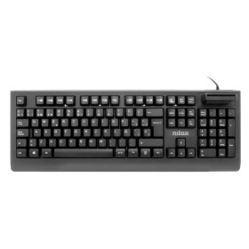 Comprar Nilox NXKIRE0002 Negro - Teclado con cable y lector de tarjetas DNI-E - Ganga Electrónica