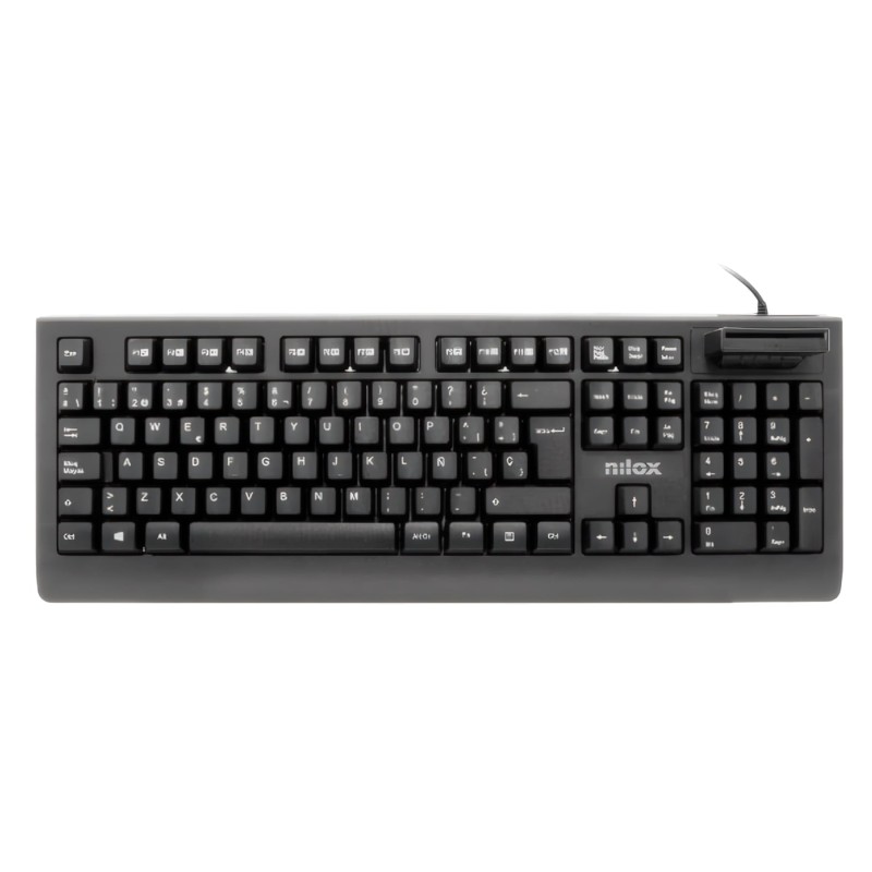 Comprar Nilox NXKIRE0002 Negro - Teclado con cable y lector de tarjetas DNI-E - Ganga Electrónica