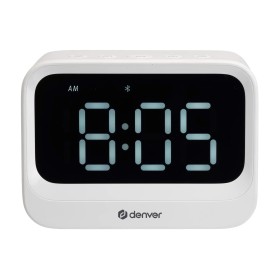 Comprar Denver EC-54W Blanco - Reloj eléctrico con altavoz bluetooth y función de doble alarma - Ganga Electrónica