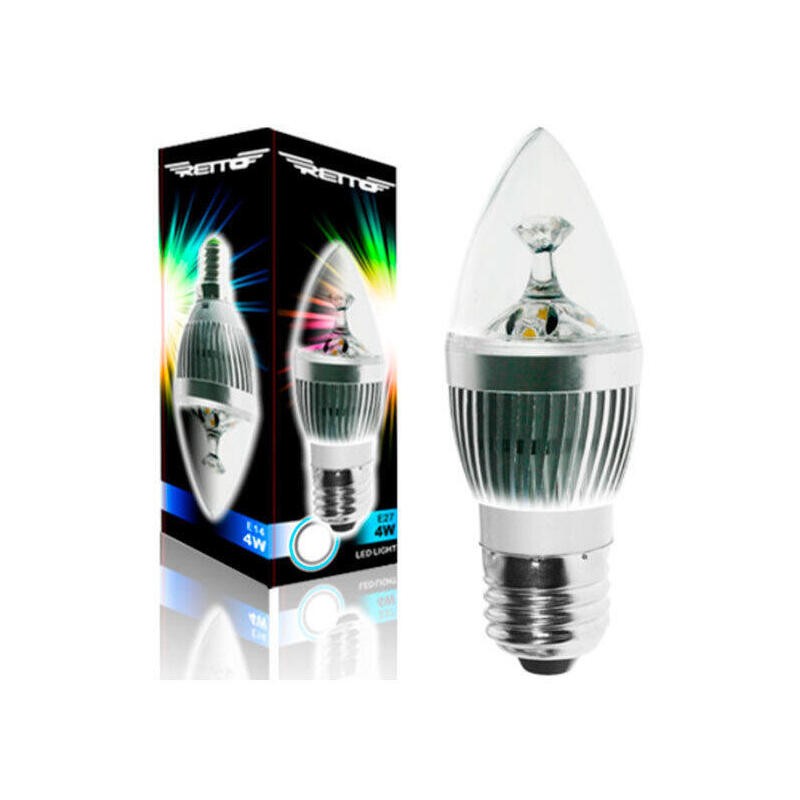 Comprar Retto Bombilla Vela Led E27 3w Luz Fria 350lumens/Color6500k/220v - Ganga Electrónica