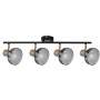 Comprar Activejet Lisa Lampara De Pared De Techo Doble Negra Y Dorada E14 Lámpara De Pared Para Sala De Estar - Ganga Electrónic