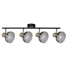 Comprar Activejet Lisa Lampara De Pared De Techo Doble Negra Y Dorada E14 Lámpara De Pared Para Sala De Estar - Ganga Electrónic