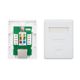 Comprar Nanocable Roseta De Superficie Rj45 Cat.5e Ftp 1 Toma - Ganga Electrónica