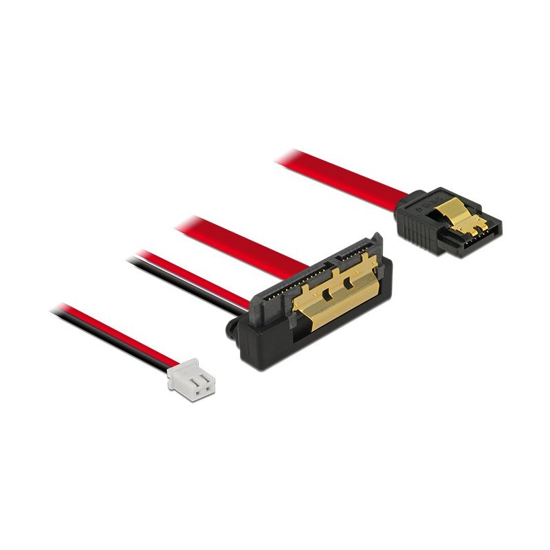 Comprar Delock Cable Sata 7 Pines + Alimentación 2 Pines a Sata 22 Pines En Ángulo Hacia Abajo (5 V) Metal 10 Cm - Ganga Electró